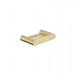 SS Round Brushed Gold Soap Holder
